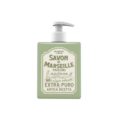 LABORATORIO DEI SAPONI SAPONE MARSIGLIA OLIO OLIVA 500 ML LABORATORIO DEI SAPONI SAPONE MARSIGLIA OLIO OLIVA 500 ML