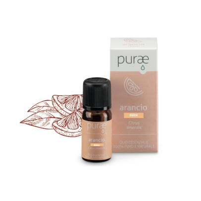 PURAE PURAE OLIO ESSENZIALE ARANCIO DOLCE BIO CITRUS SINENSIS PERICARPI 10 ML