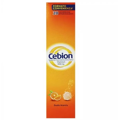 CEBION EFFERVESCENTE ARANCIA 20 COMPRESSE EFFERVESCENTI