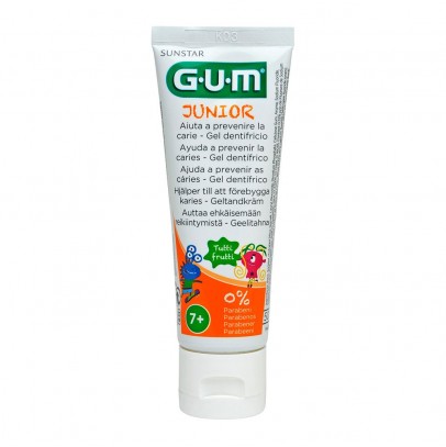 GUM JUNIOR DENTIFRICIO BAMBINI 7/12 FLUORO 1000 PPM 50 ML