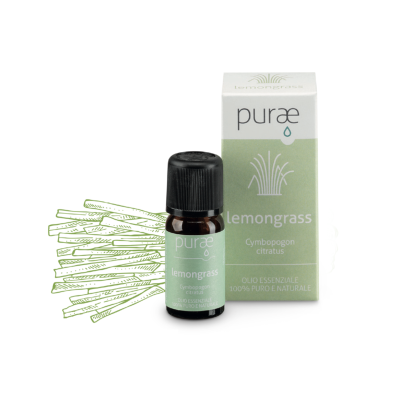 PURAE OLIO ESSENZIALE LEMONGRASS PARTI AEREE 10 ML