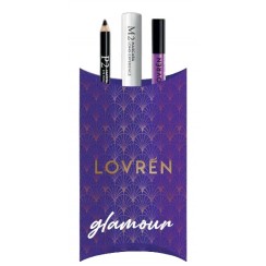 LOVREN KIT LUXURY GLAMOUR 1 MASCARA M2 + 1 MATITA OCCHI P2 +1 LIP GLOSS OL1