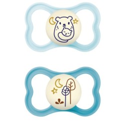 MAM AIR NIGHT SUCCHIETTO 6+ MESI SILICONE DOPPIO MASCHIO