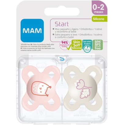 MAM START NANO SUCCHIETTO 0-2 MESI SILICONE FEMMINA MAM START NANO SUCCHIETTO 0-2 MESI SILICONE FEMMINA