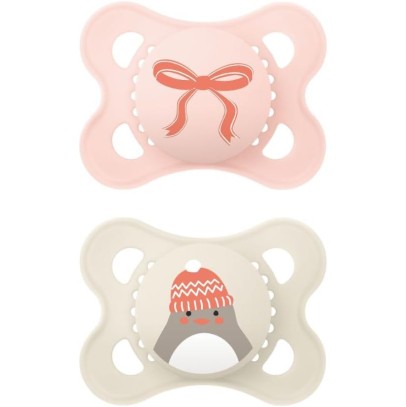 MAM ORIGINAL 2-6 WINTER LIMITED EDITION SILICONE FEMMINA 2 PEZZI