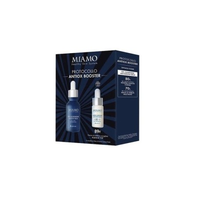 MIAMO COFANETTO 2025 ANTIOX BOOSTRE ANTI OSSIDANTE GF5 GLUTATHIONE 30 ML + AGING DEFENSE 10 ML