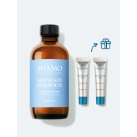 MIAMO COFANETTO 2025 ESFOLIANTE ANTI IMPERFEZIONI 1 ACIDO SALICILICO 120 ML + 2 RENEWAL PEEL 5 ML OMAGGIO