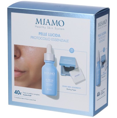 MIAMO COFANETTO 2025 PROTOCOLLO PELLE LUCIDA 1 OIL FREE GEL30 ML + 1 BLOTTING PAPER MIAMO COFANETTO 2025 PROTOCOLLO PELLE LUCIDA 1 OIL FREE GEL30 ML + 1 BLOTTING PAPER