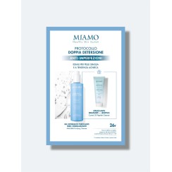 MIAMO DOPPIA DETERSIONE ANTI-IMPERFEZIONI PROTOCOLLO 1 AHA/BHA PURIFYING CLEANSER 250 ML + 1 MINI CRYSTAL OIL 50 ML
