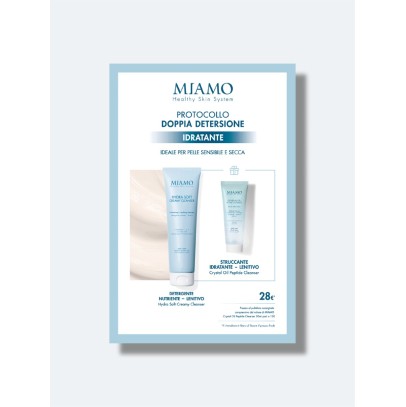 MIAMO DOPPIA DETERSIONE IDRATANTE PROTOCOLLO 1 HYDRA SOFT CREAMY CLEANSER 150 ML + 1 MINI CRYSTAL OIL 50 ML