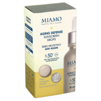 MIAMO LONGEVITY PLUS AGING DEFENSE SUNSCREEN DROPS SOFT GOLD30 ML