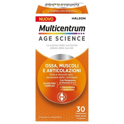 MULTICENTRUM AGE SCIENCE OSSA MUSCOLI ARTICOLAZIONI 30 COMPRESSE MULTICENTRUM AGE SCIENCE OSSA MUSCOLI ARTICOLAZIONI 30 COMPRESSE