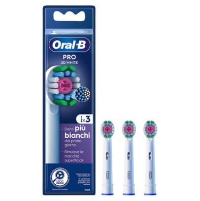 ORALB POWER REFILL EB18-3 3D WHITE 3 PEZZI