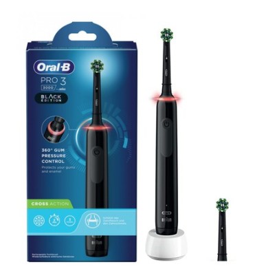 ORAL-B PRO 3 BLACK SPAZZOLINO ELETTRICO + 2 REFILL