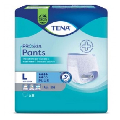 PANNOLONE PER INCONTINENZA TENA PANTS PLUS LARGE 8 PEZZI PANNOLONE PER INCONTINENZA TENA PANTS PLUS LARGE 8 PEZZI