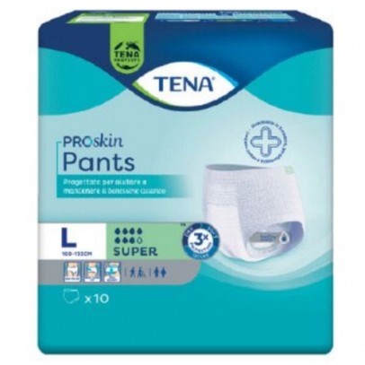 PANNOLONE PER INCONTINENZA TENA PANTS SUPER LARGE 10 PEZZI PANNOLONE PER INCONTINENZA TENA PANTS SUPER LARGE 10 PEZZI