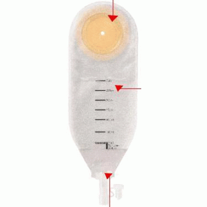 SACCA PER DRENAGGIO DELLE FERITE COLOPLAST CAPACITA' MIDI 300ML 20 PEZZI ARTICOLO 2245