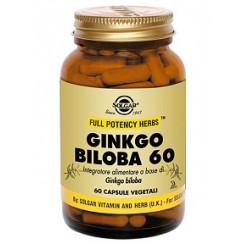 GINKGO BILOBA 60 60 CAPSULE VEGETALI