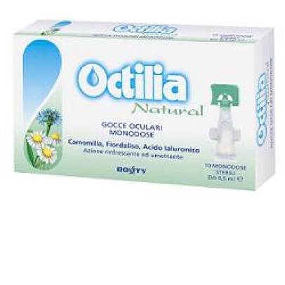 OCTILIA NATURAL GOCCE OCCHI IRRITATI E ARROSSATI 10 FLACONCINI MONODOSE 0,5 ML