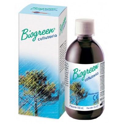 COLLUTORIO ORALE BIOGREEN COADIUVANTE AFFEZIONI INFIAMMATORIE MICOTICHE VIRALI FRAGILITA' CAPILLARI PLACCA 155 ML