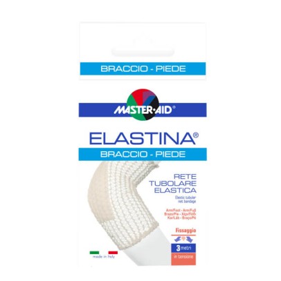 RETE TUBOLARE ELASTICA IPOALLERGENICA MASTER-AID ELASTINA BRACCIO/PIEDE 3 MT IN TENSIONE CALIBRO 4 CM