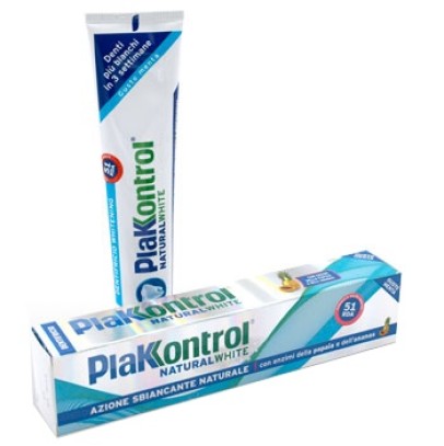 PLAKKONTROL NATURAL WHITE DENTIFRICIO 100 G