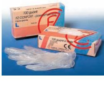 GUANTO IN VINILE CONFORT MISURA LARGE ANTIADERENTE BIOCOMPATIBILE UTILIZZABILE ANCHE A CONTATTO CON SOSTANZE ALIMENTARI100 PEZZI GUANTO IN VINILE CONFORT MISURA LARGE ANTIADERENTE BIOCOMPATIBILE UTILIZZABILE ANCHE A CONTATTO CON SOSTANZE ALIMENTARI100 PEZZI
