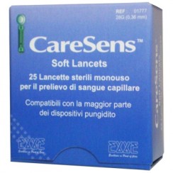 LANCETTE PUNGIDITO CARESENS SOFT 25 PEZZI