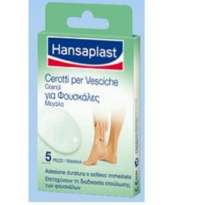 CEROTTI PER VESCICHE GRANDI HANSAPLAST 5 PEZZI CEROTTI PER VESCICHE GRANDI HANSAPLAST 5 PEZZI