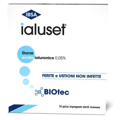 GARZA MEDICATA IALUSET 10X10 CM 10 PEZZI