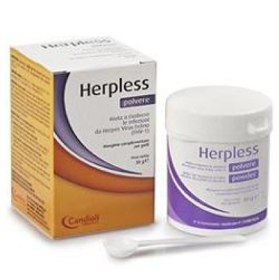 HERPLESS POLVERE BARATTOLO 30 G CON MISURINO HERPLESS POLVERE BARATTOLO 30 G CON MISURINO