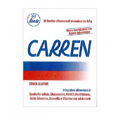 CARREN 20 BUSTINE EFFERVESCENTI MONODOSE DA 4,6 G L'UNA