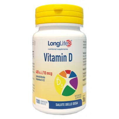 LONGLIFE VITAMINA D3 400UI 100 COMPRESSE