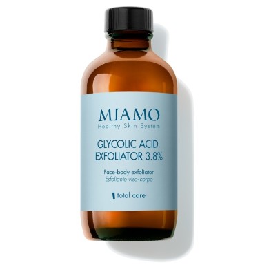 MIAMO TOTAL CARE GLYCOLIC ACID EXFOLIATOR 3 8% 120 ML ESFOLIANTE VISO-CORPO MIAMO TOTAL CARE GLYCOLIC ACID EXFOLIATOR 3 8% 120 ML ESFOLIANTE VISO-CORPO