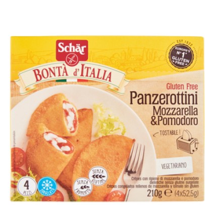 SCHAR SURGELATI PANZEROTTINI MOZZARELLA & POMODORO BONTA' D'ITALIA 4 X 52,5 G