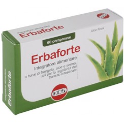 ERBAFORTE INTEGRATORE ALIMENTARE PER STIPSI E TRANSITO INTESTINALE 60 COMPRESSE SCATOLA 30 G