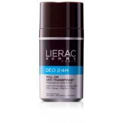 LIERAC HOMME DEO 24H ROLL ON ANTITRASPIRANTE FRESCHEZZA NONSTOP 50 ML