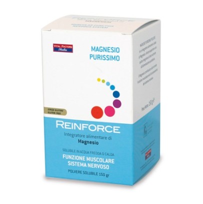 REINFORCE MAGNESIO PURISSIMO 150 GRAMMI DI POLVERE REINFORCE MAGNESIO PURISSIMO 150 GRAMMI DI POLVERE