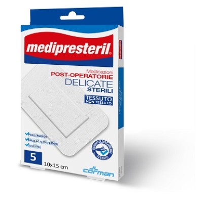 MEDICAZIONE MEDIPRESTERIL POST OPERATORIA DELICATA 10X15 4 PEZZI