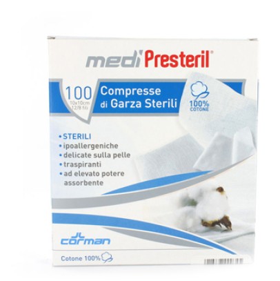 GARZA MEDIPRESTERIL MONOUSO STERILE 36X40 12 PEZZI