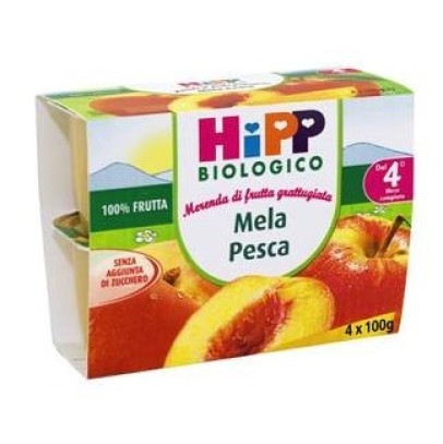 HIPP BIO HIPP BIO FRUTTA GRATTUGGIATA MELA PESCA 4X100 G