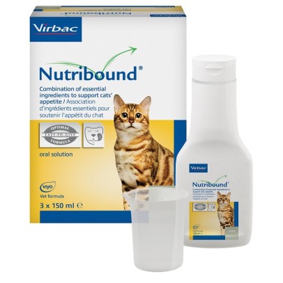 NUTRIBOUND SOLUZIONE ORALE APPETIBILE PER GATTI 3 FLACONI DA150 ML NUTRIBOUND SOLUZIONE ORALE APPETIBILE PER GATTI 3 FLACONI DA150 ML