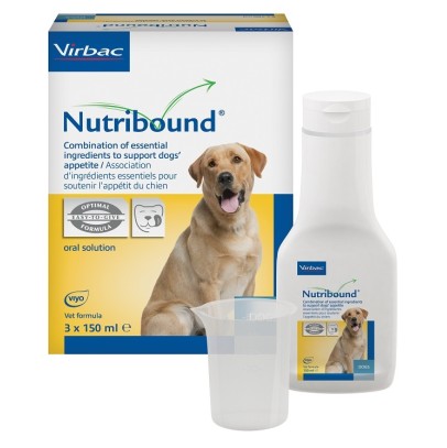 NUTRIBOUND SOLUZIONE ORALE APPETIBILE PER CANI 3 FLACONI DA150 ML NUTRIBOUND SOLUZIONE ORALE APPETIBILE PER CANI 3 FLACONI DA150 ML