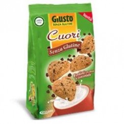 GIUSTO SENZA GLUTINE CUORI FROLLINI CON GOCCE DI CIOCCOLATO200 G