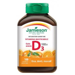 JAMIESON VITAMINA D MASTICABILE ARANCIA 100 COMPRESSE