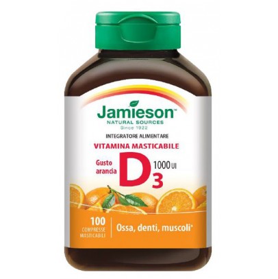 JAMIESON VITAMINA D MASTICABILE ARANCIA 100 COMPRESSE