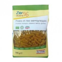 ZERO% GLUTINE FUSILLI RISONE SEMIGREGGIO SENZA GLUTINE BIO 500 G