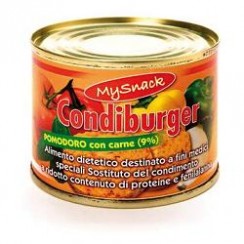 MY SNACK CONDIBURGER POMODORO E CARNE 200 G