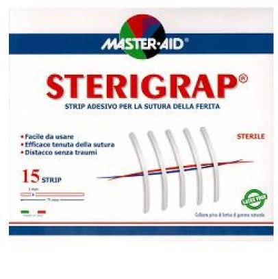 CEROTTO PER SUTURA MASTER-AID STERIGRAP 7,5X0,3 15 PEZZI CEROTTO PER SUTURA MASTER-AID STERIGRAP 7,5X0,3 15 PEZZI