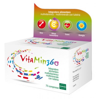 VITAMIN 360 MULTIVITAMINICO MULTIMINERALE 70 COMPRESSE ASTUCCIO 93,10 G